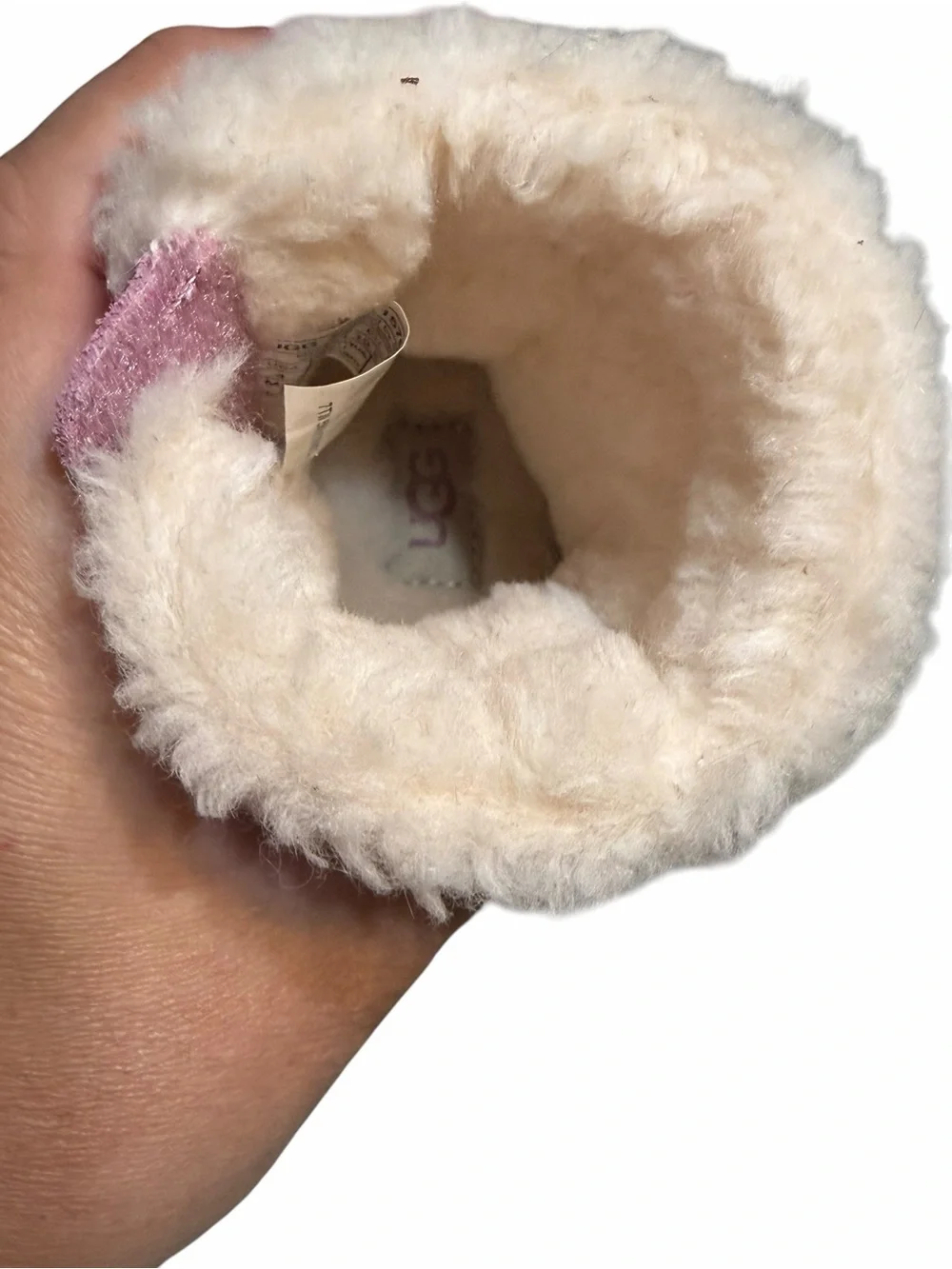Uggs Girl’s Pink Star Faux-Fur Winter Boots